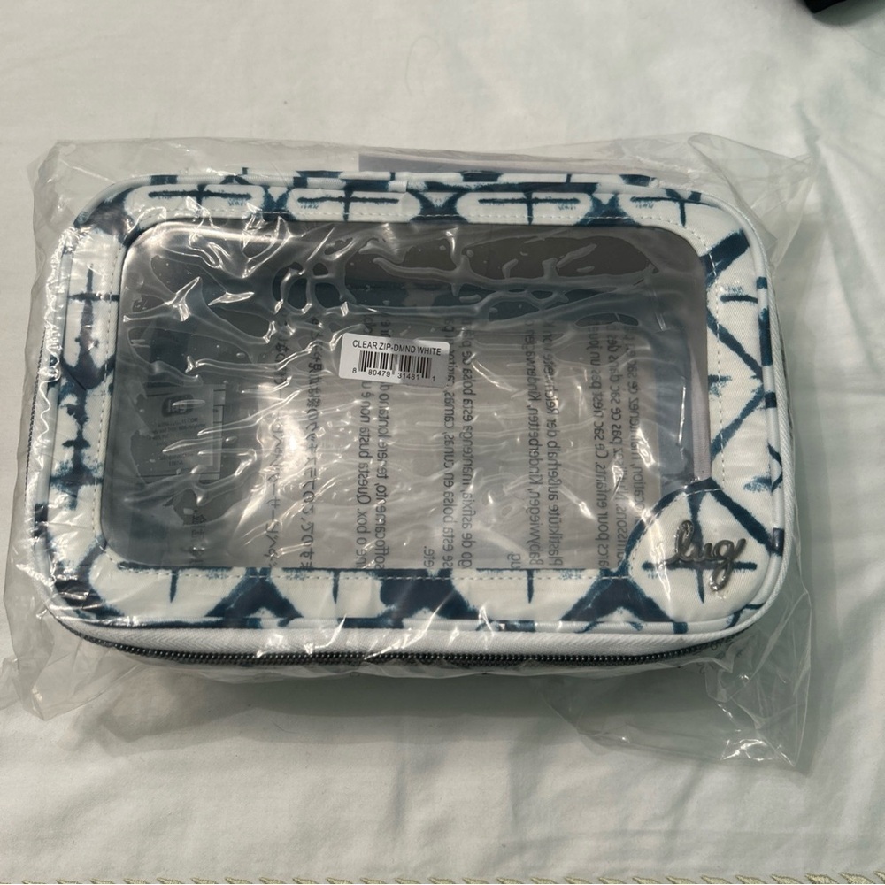 Lug Clear Zip Storage Pouch DiamondWhite New - Picture 2 of 2